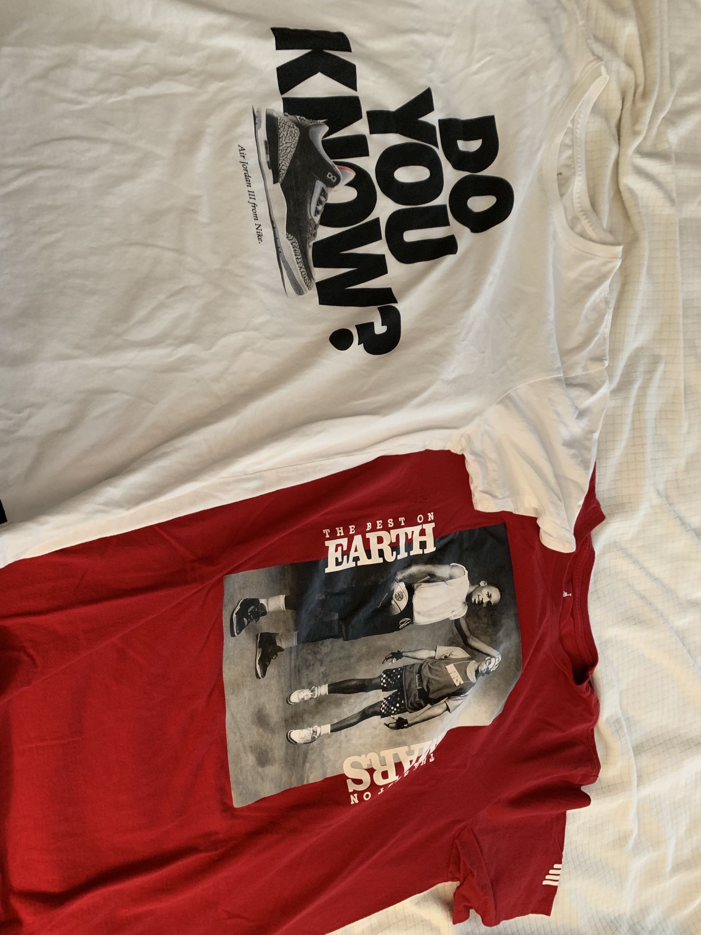 Two Nike Michael Jordan t-shirts - men’s large