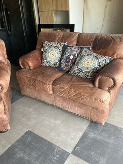Leather couches