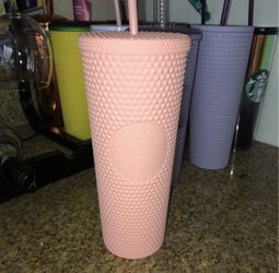 Pink Matte Starbucks Tumbler