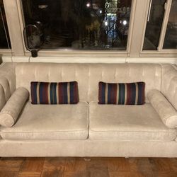 Coaster Alexis Series Sofa with Almond Micro Velvet Upholstery