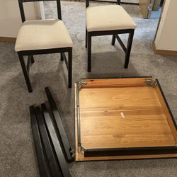 IKEA table and 2 chairs 