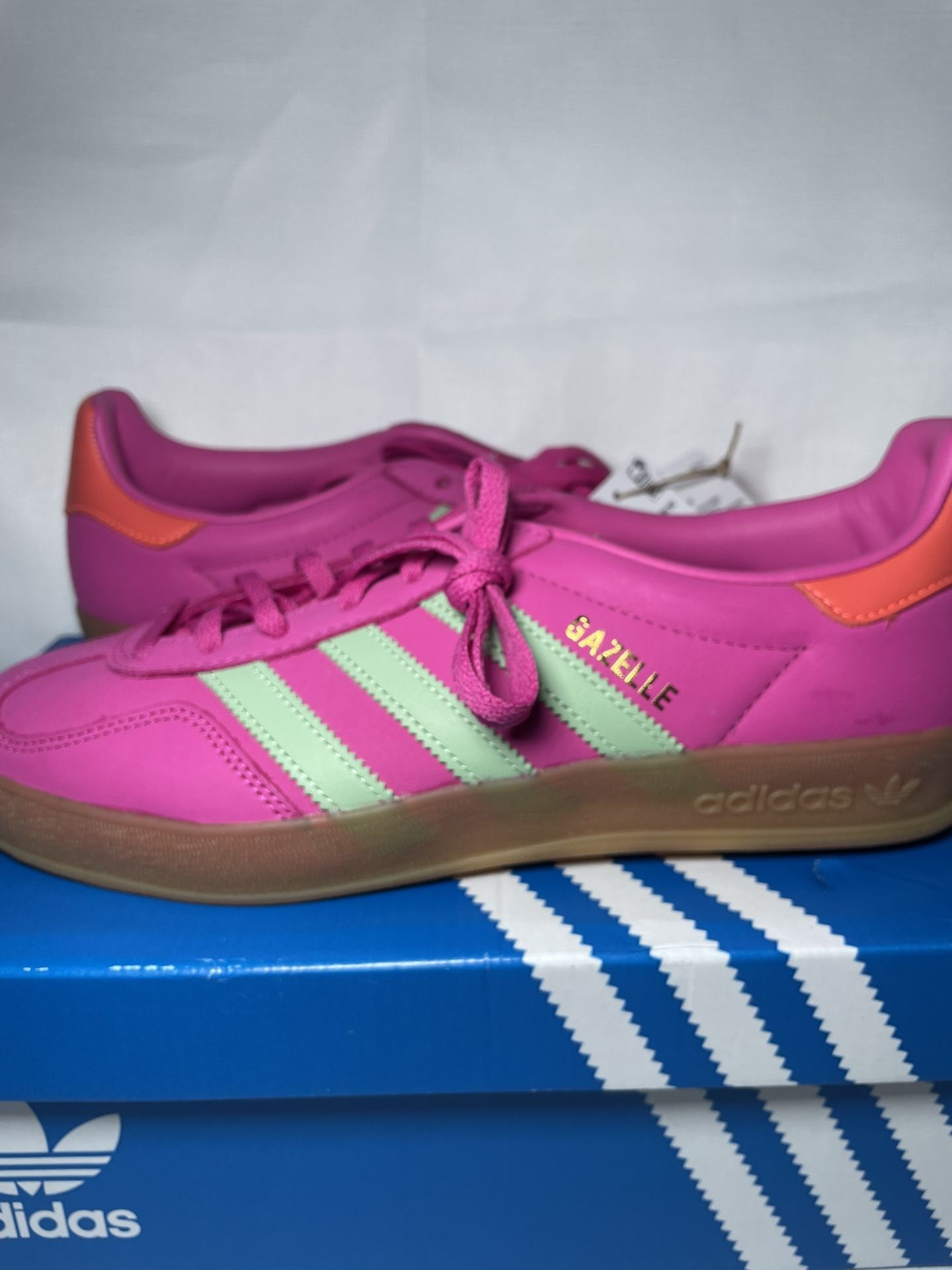 Adidas Blue Box with Three Stripes Design