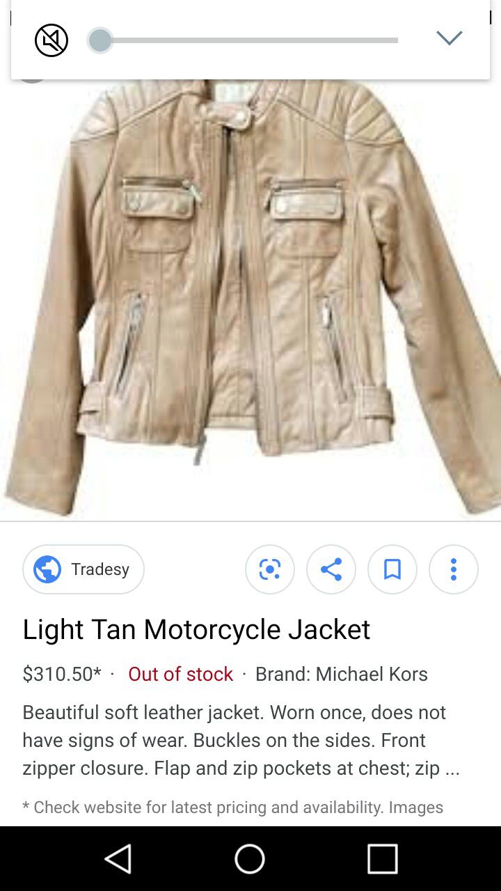 Michael Kors Motorcycle Jacket