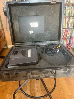 N64 Nintendo console and carrying case Blockbuster