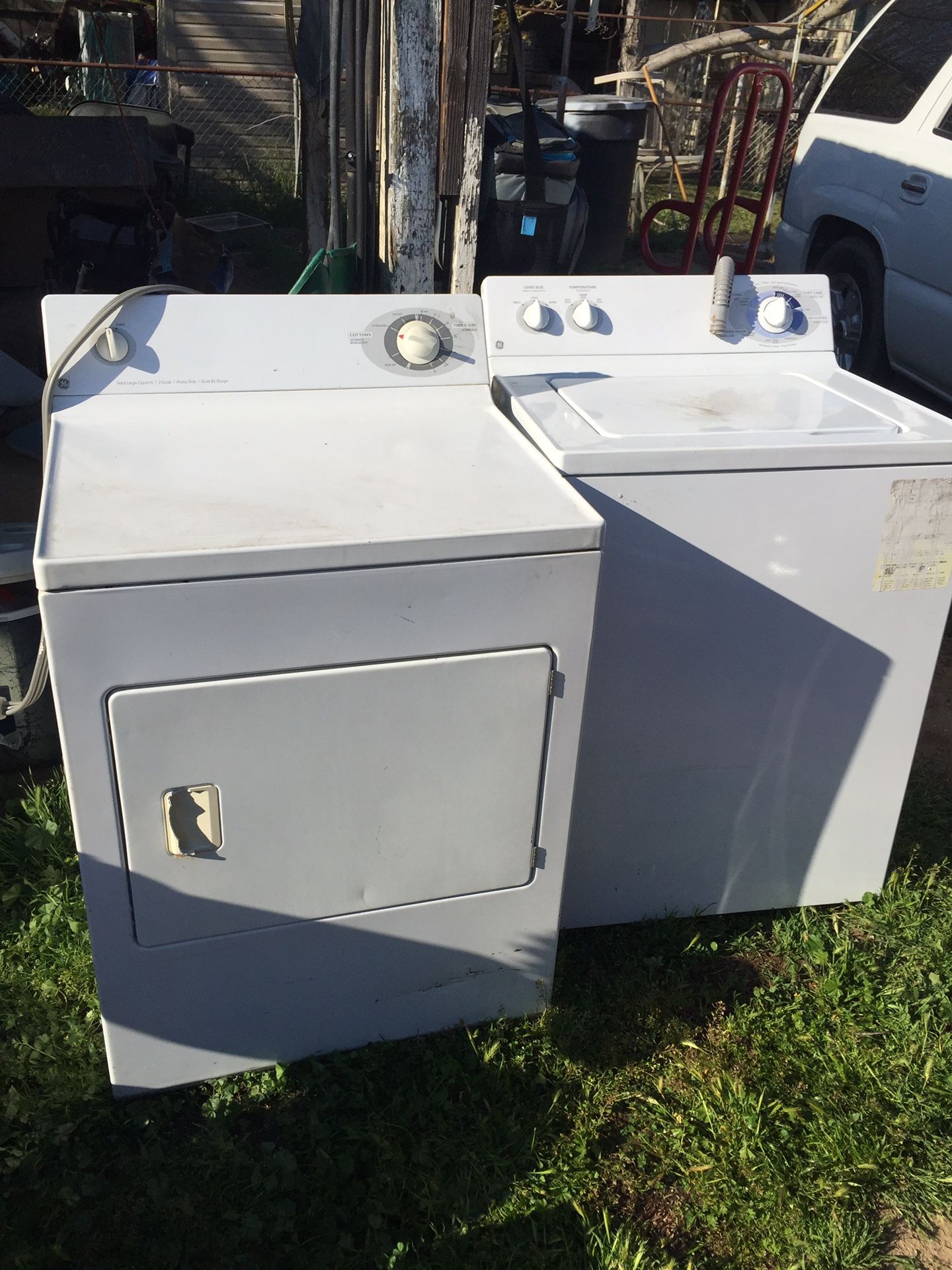 Washer & dryer,both are in good shape.