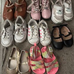 8 Pairs Of Baby Girl Shoes