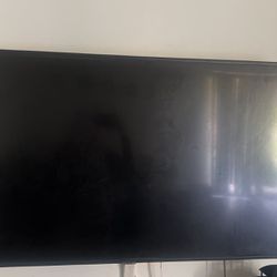 55” TV - Screen 1/2 BLACK |  MOUNT INCLUDED