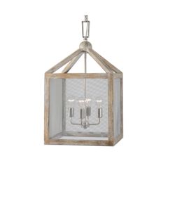 Uttermist Nashua 4- light wooden chandelier