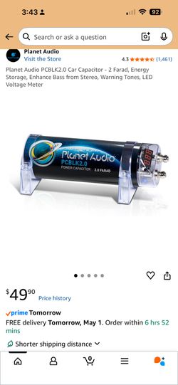 Planet Audio 2 Farad Digital Capacitor