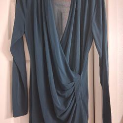 Dark Green Women's Blouse, Sheer