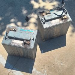 Two Deep Cycle Batteries 6v