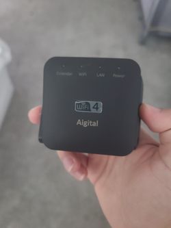 Aigtial WiFi Extender WiFi Signal Repeater 2.4GHz Up to 300Mbps Wireless WiFi Booster and Signal Amplifier with Ethernet Port - Easy Setup & Stable Co