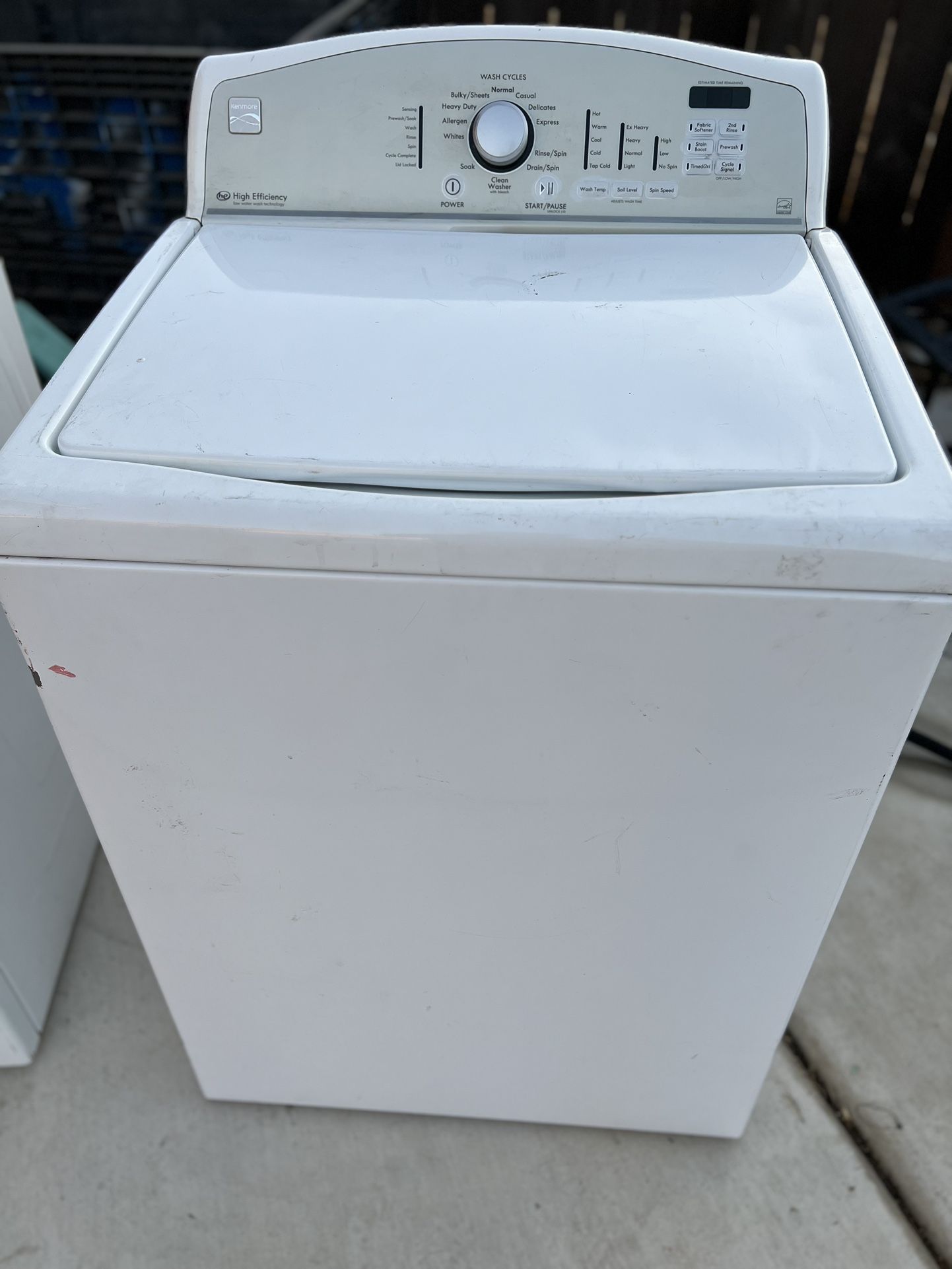 Kenmore Series 600 High Efficiency 3.9 Cu Ft