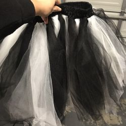 Black and white tutu