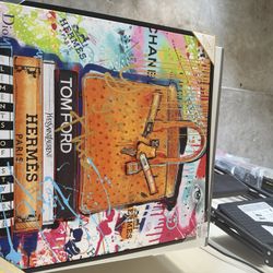 New Hermes Birkin Colored Painting 16 x 20