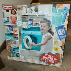 Little Tikes Retro Washer-Dryer! Accessories Included! Brand New! 