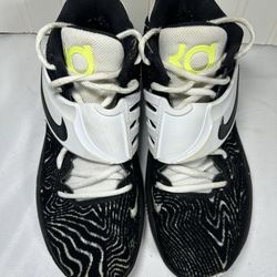 Nike KD 14 Basketball Shoes Mens 6 Womens 7.5 Black White Volt Panda