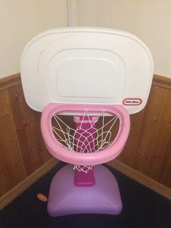 Little tikes pink basketball hoop