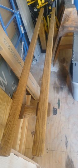 Oak 83" long Rails