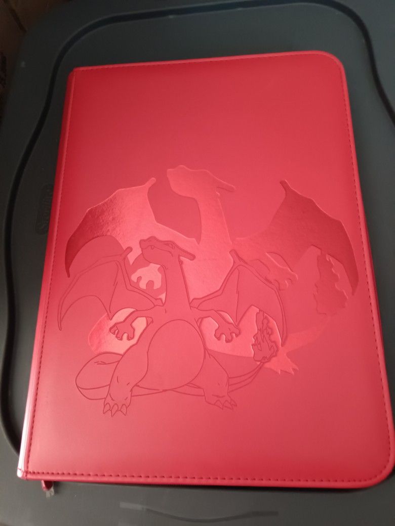 Charizard Binder With Mixed Cards