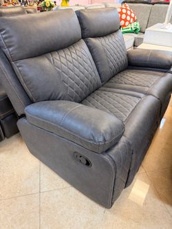 Brand new open box love seat with manual recliner