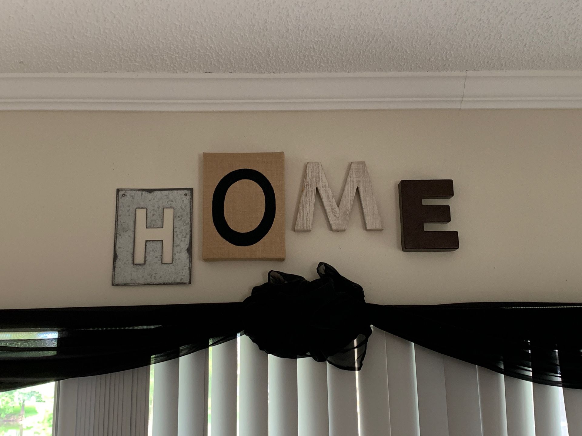 Wall Decor | H.O.M.E letters (Purchased from Etsy) Handmade