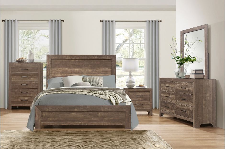 5pc Brown Queen Bedroom Set ONLY $799!!! - Free Delivery Promo