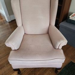 Set Of 2 Pink Arm Chairs