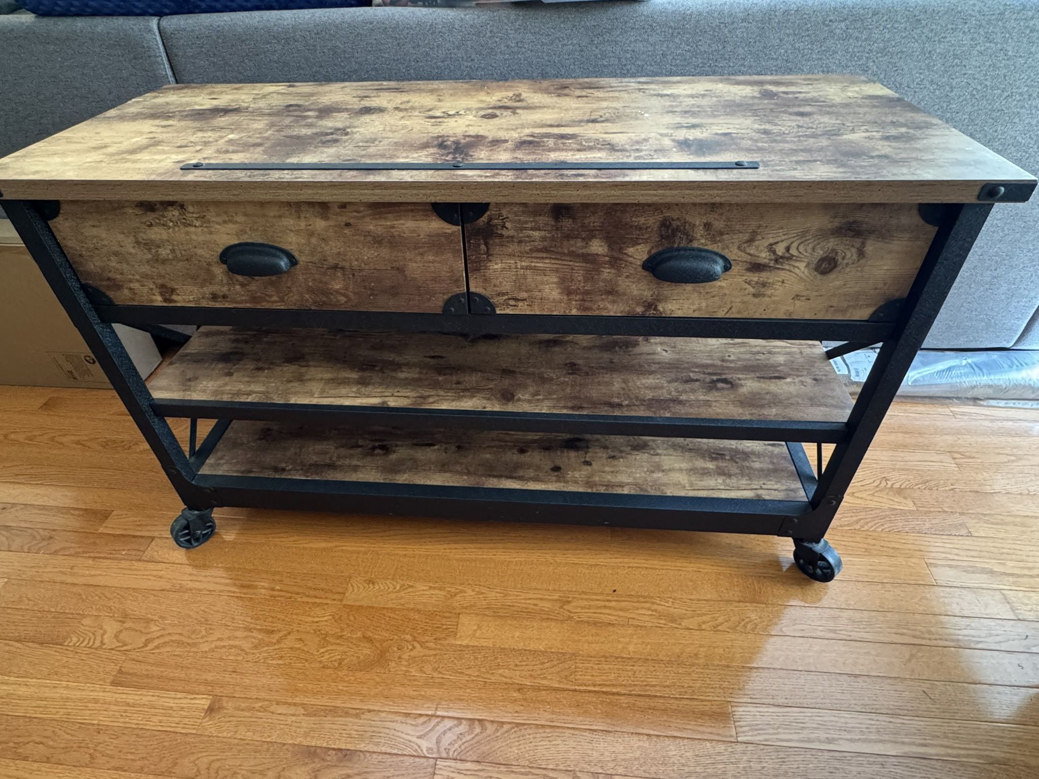 Wood & Metal TV Stand