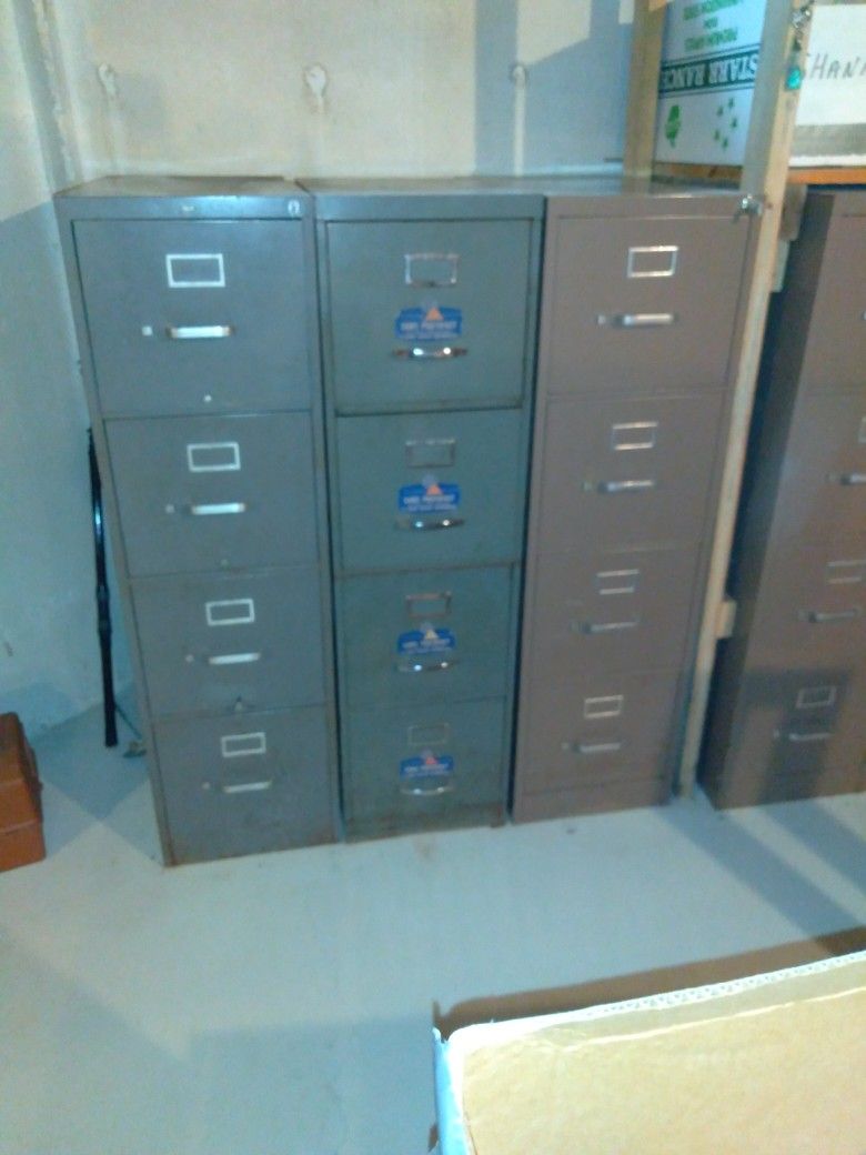 Four Drawer File Cabinets