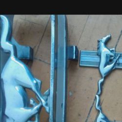 1970 For Mustang Chrome Logos 3 Of Them Make Me An Offer For All 3 Pisces 