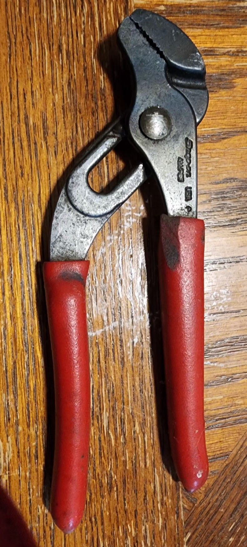Snap-On Tools AWI-85 USA RED Soft Grip 7" Adjustable Joint Channel Pliers