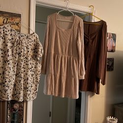 Blouse,  2 Dresses 