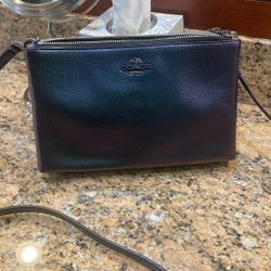 Coach, Black/green In Different Lighting Lightly Used 