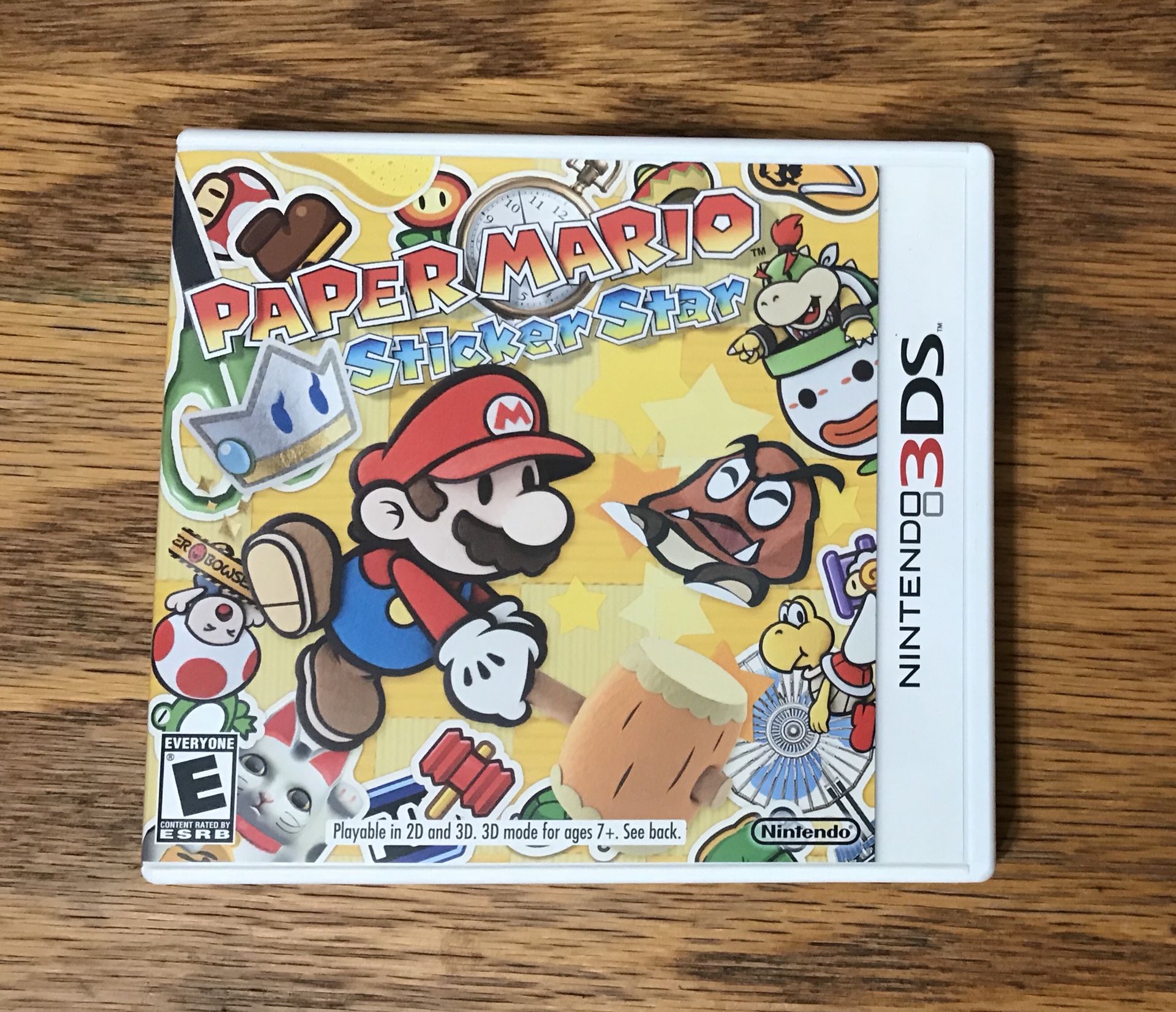 Paper Mario Sticker Star COMPLETE for Nintendo 3DS video game system new 2ds xl Bros brothers