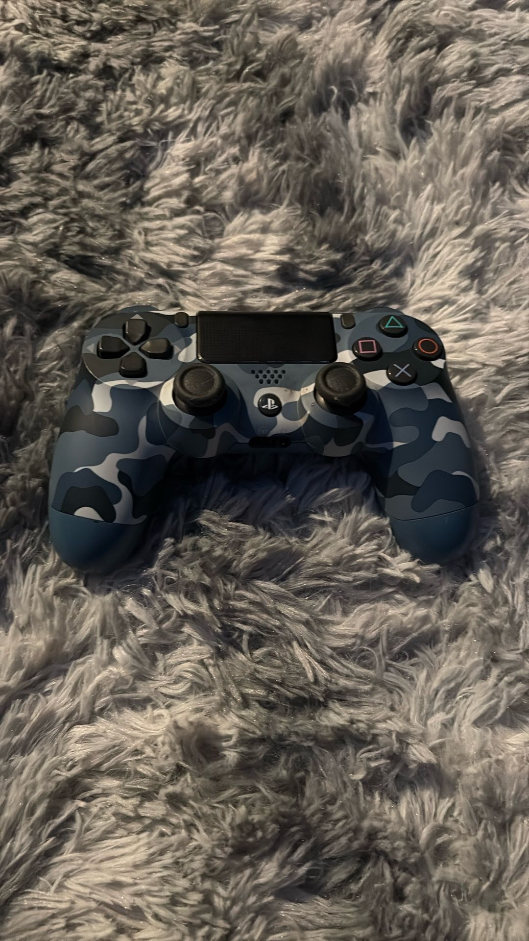 PS4 Wireless Controller Blue Camo
