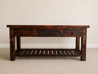 Indonesian Teakwood Console Table