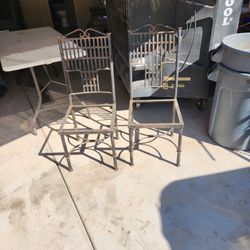 Wrought iron chairs 