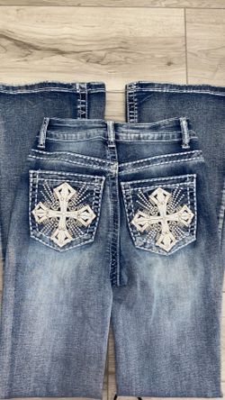 Love Soho Girls Flare Jeans with Cross Pocket Design – Teen Size