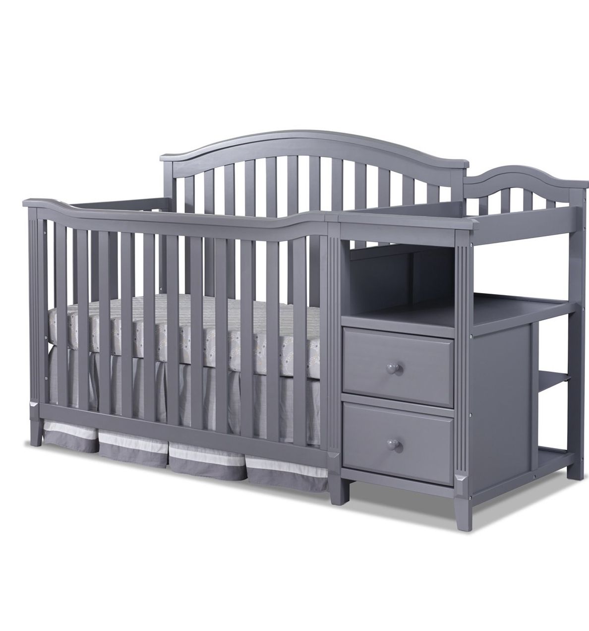 Brand New Gray Baby Crib