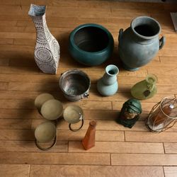 A Lot Of Pierre One Decorating Items, A Expensive Plants Vase, Some Are Smaller Or Different (NO SHIPPING)