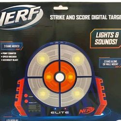(2) NERF Elite Strike and Score Digital Target Lights & Sounds  NER0156 & Bunker