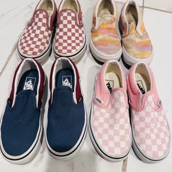 Vans Girls Shoes Size 12 Kids $10 Each Or $30 For All 