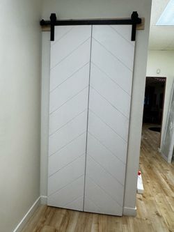 Bifold white door