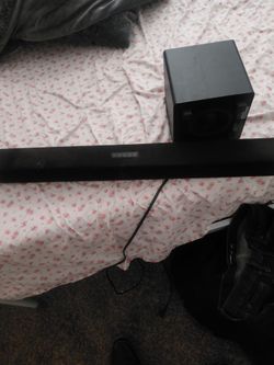 Vizio Soundbar and Subwoofer