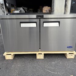 Atosa 60” Two (2) Door Under-Counter  Worktop Refrigerator Restaurant Equipment 