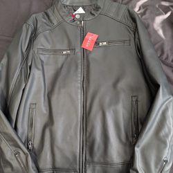 Guess Leather Jacket Motorcycle