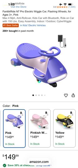 FanttikRide N7 Electric Wiggle Car for Kids