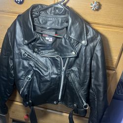 Vintage “BROOKS” Leather Jacket (Size 12) 