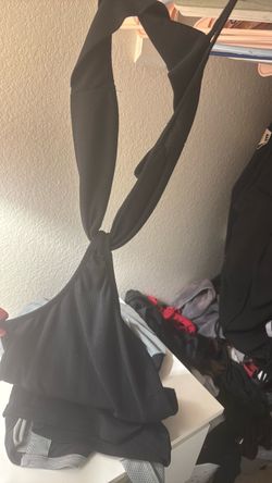 Open sides black dress